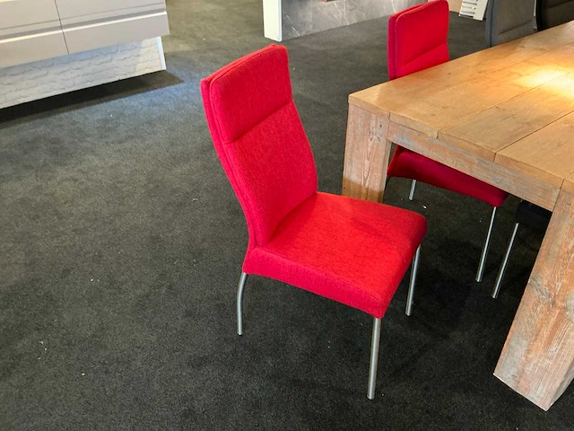 Houten eetkamertafel met 8 stoelen - afbeelding 3 van  5