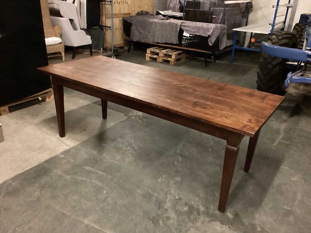 Houten eetkamertafel - afbeelding 1 van  4