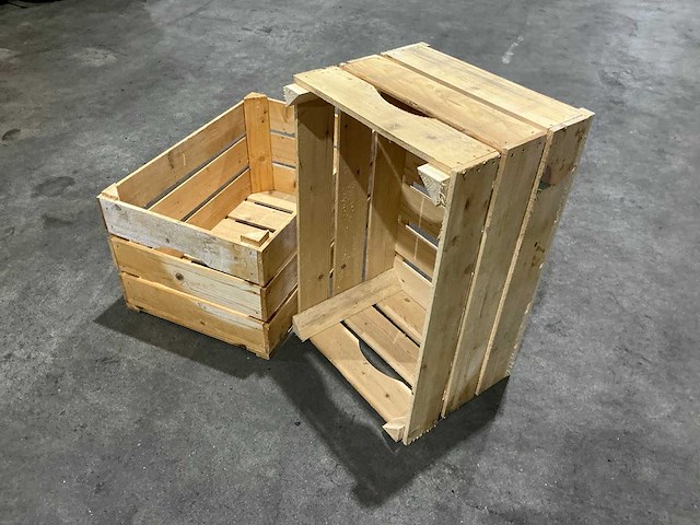 Houten fruitkist (2x) - afbeelding 1 van  11