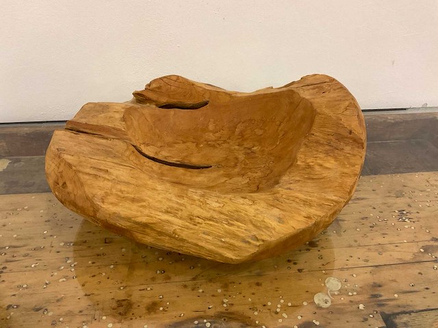 Houten fruitschaal - afbeelding 1 van  1