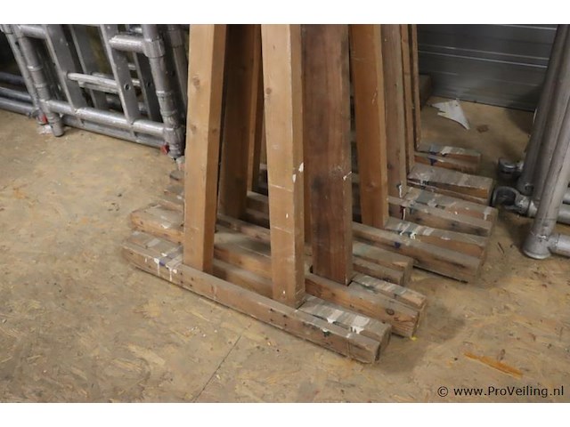 Houten glasbokken - afbeelding 3 van  4