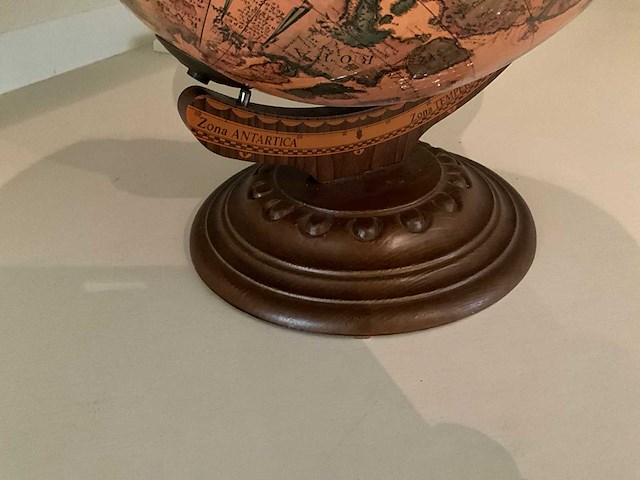 Houten globe - afbeelding 4 van  5