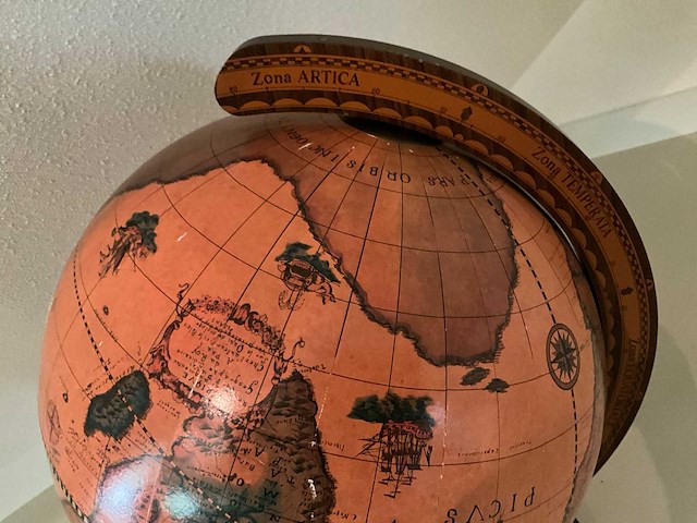 Houten globe - afbeelding 5 van  5