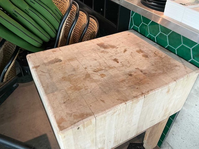 Houten hakblok - afbeelding 1 van  2