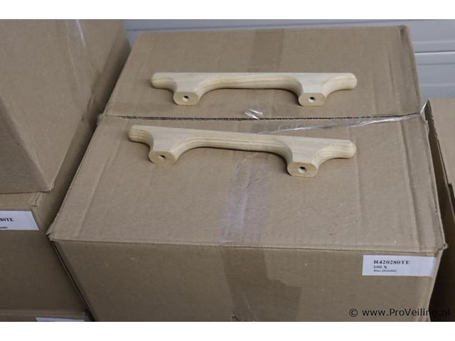 Houten handgrepen t.b.v. uitvaartkist | type r420280te - afbeelding 1 van  4
