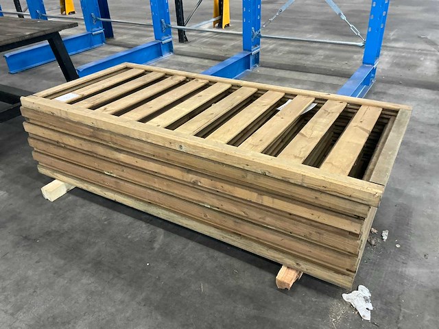 Houten hekwerk drukgeimpregneerd 180x80cm (10x) - afbeelding 1 van  3