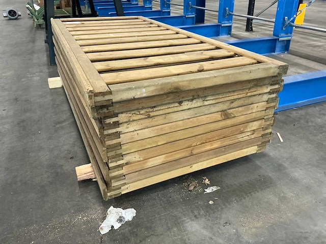 Houten hekwerk drukgeimpregneerd 180x80cm (10x) - afbeelding 2 van  3
