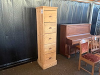 Houten hoge ladekast - afbeelding 1 van  5