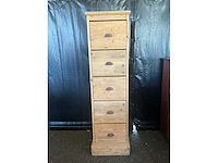 Houten hoge ladekast - afbeelding 2 van  5