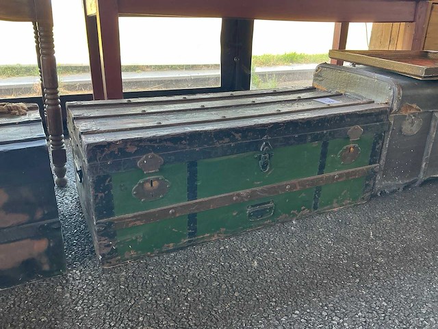 Houten hutkoffer - afbeelding 1 van  5