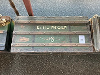 Houten hutkoffer - afbeelding 2 van  5