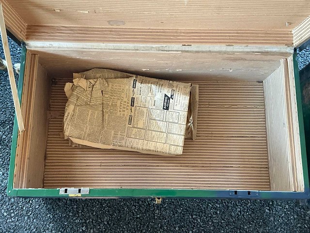 Houten hutkoffer - afbeelding 4 van  6