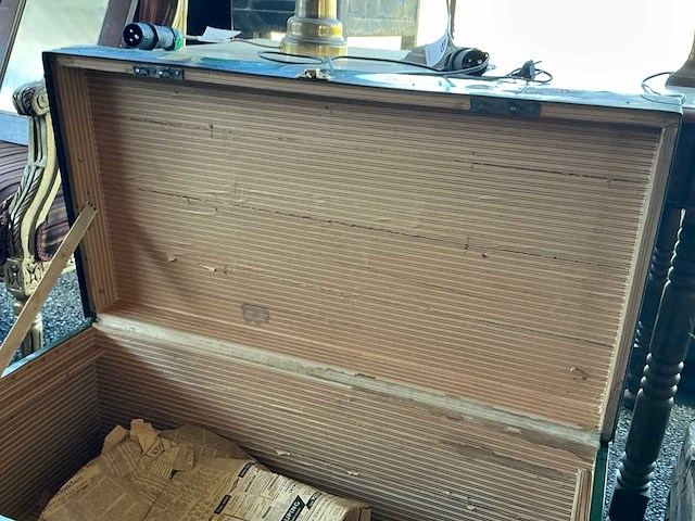 Houten hutkoffer - afbeelding 5 van  6