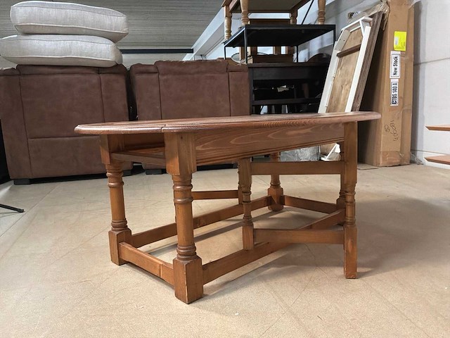 Houten inklapbare salontafel - afbeelding 6 van  8