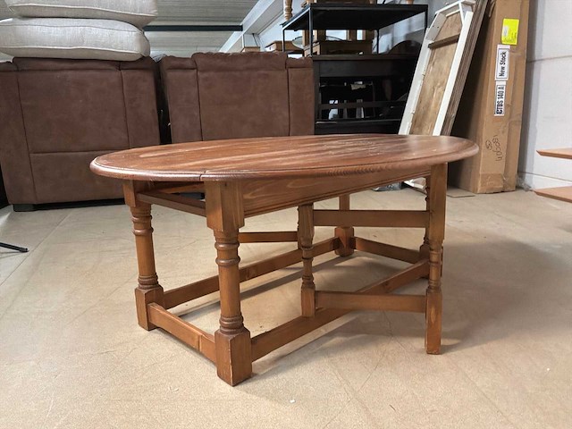 Houten inklapbare salontafel - afbeelding 7 van  8