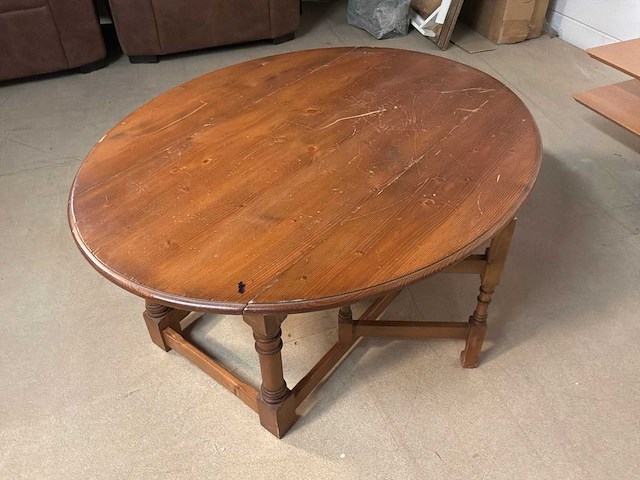 Houten inklapbare salontafel - afbeelding 2 van  8