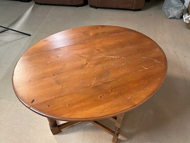 Houten inklapbare salontafel - afbeelding 3 van  8