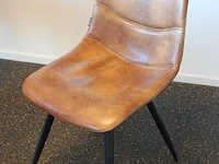 Houten kantinetafel incl. acht eetkamerstoelen mxsofa, afm. tafel 140 x 140 x 79 cm. let op: onderdeel comb... onderdeel van combinatiekavel combinatiekavel van de kavels m470, m471 en m472. - afbeelding 3 van  4
