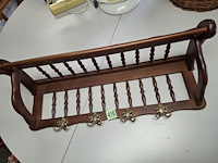 Houten kapstok 80 cm breed - afbeelding 3 van  3