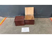 Houten kist (2x) - afbeelding 1 van  1