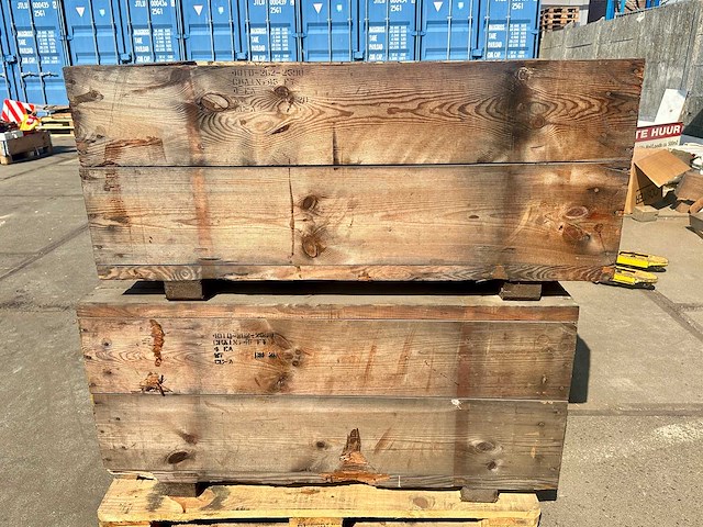 Houten kist (2x) - afbeelding 4 van  4