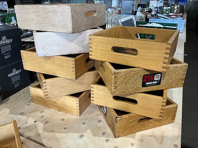 Houten kist (30x30 cm) (10x) - afbeelding 2 van  2
