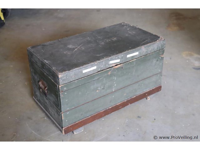 Houten kist - afbeelding 1 van  3