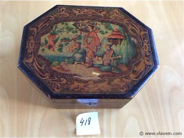 Houten kistje - afbeelding 1 van  3
