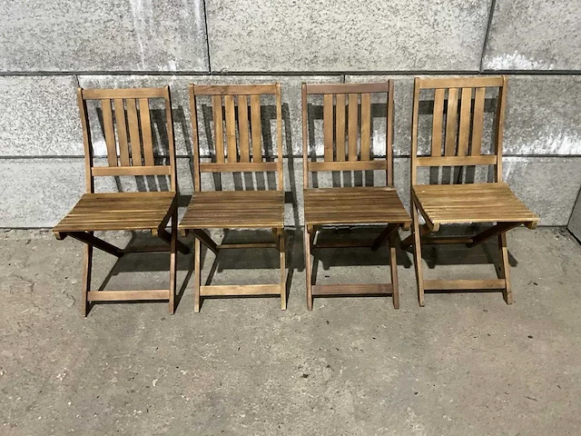 Houten klapstoel (12x) - afbeelding 2 van  6