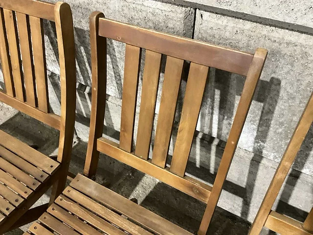 Houten klapstoel (12x) - afbeelding 5 van  6