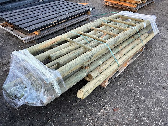 Houten klimrek onderdelen - afbeelding 2 van  3