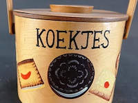 Houten koekjes doos - afbeelding 3 van  7