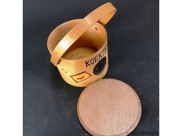 Houten koekjes doos - afbeelding 6 van  7