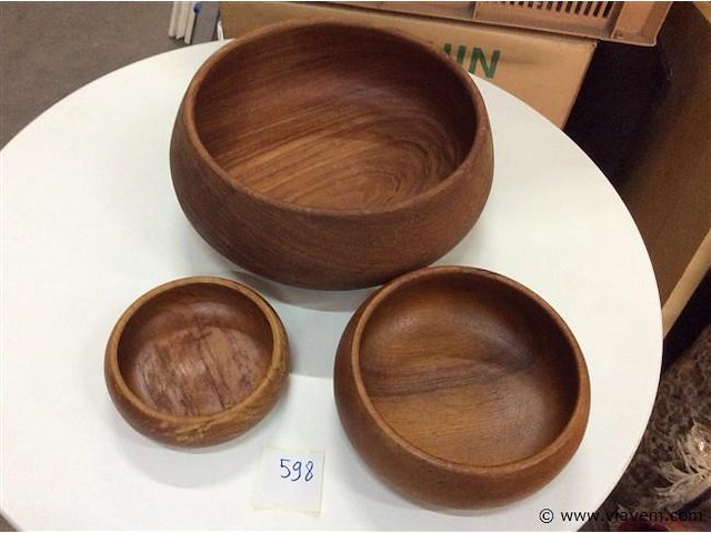 Houten kommen - afbeelding 1 van  2