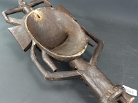 Houten kpeliye (of kpélié) masker van het senufo-volk uit ivoorkust. - afbeelding 5 van  5