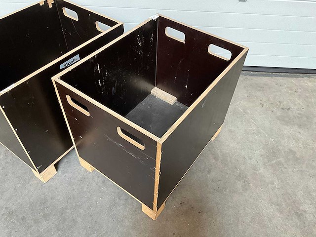 Houten krat (2x) - afbeelding 2 van  3