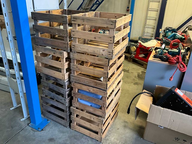 Houten krat (8x) - afbeelding 1 van  4