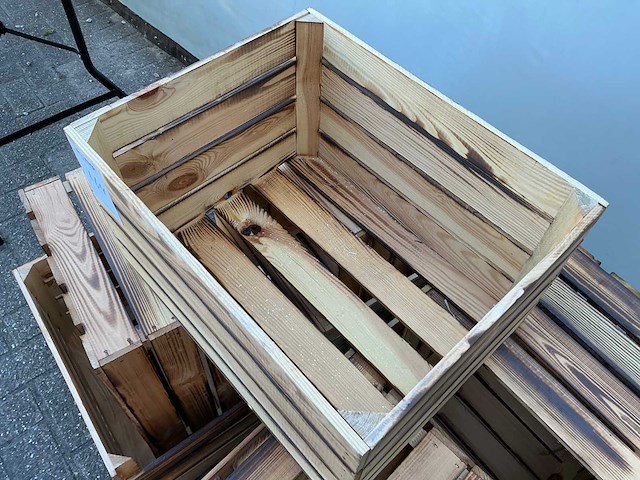 Houten krat (9x) - afbeelding 5 van  5