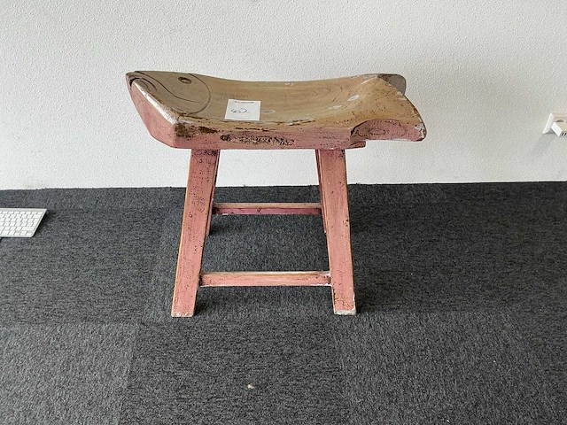 Houten kruk - afbeelding 1 van  2