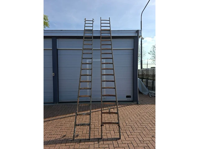 Houten ladder, 2x20 - afbeelding 2 van  6