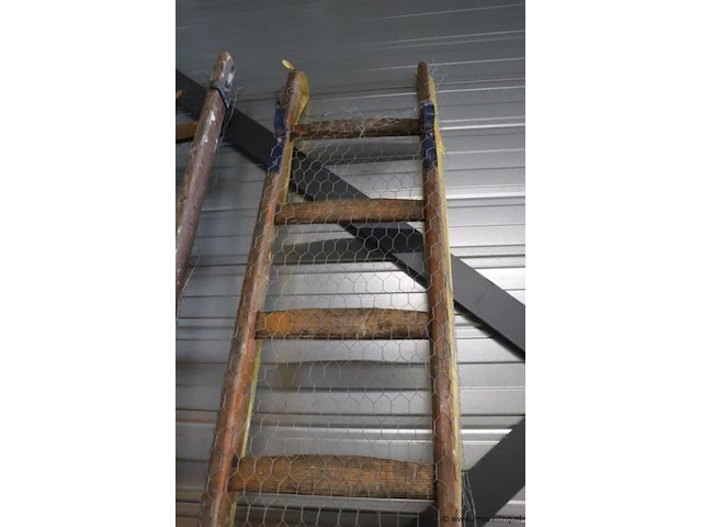 Houten ladders - 3 stuks - afbeelding 2 van  8