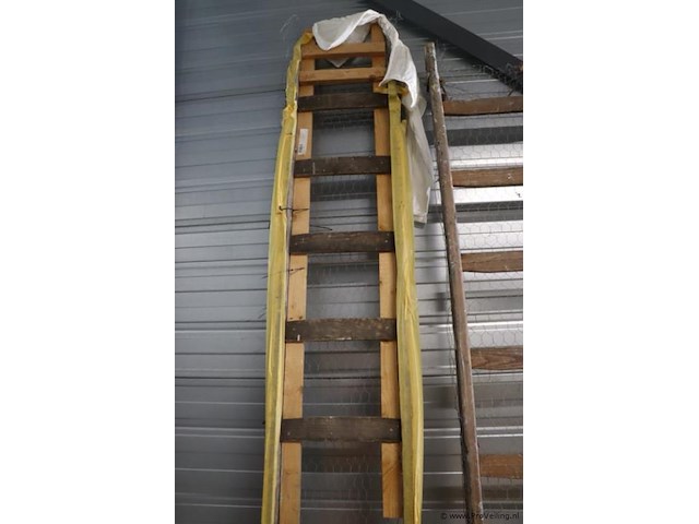Houten ladders - 3 stuks - afbeelding 6 van  8