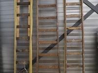 Houten ladders - 3 stuks