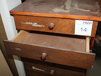 Houten ladekast met 14 laden. afmeting 42 x 52 x 113 cm - afbeelding 3 van  3