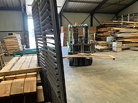 Houten lamellenscherm zwart gespoten - 224x90 cm (2x) - afbeelding 3 van  4