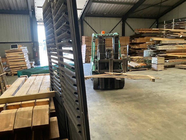 Houten lamellenscherm zwart gespoten - 224x90 cm (2x) - afbeelding 5 van  8
