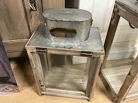 Houten lantaarn (2x) - afbeelding 5 van  8