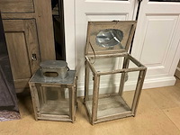 Houten lantaarn (2x) - afbeelding 8 van  8