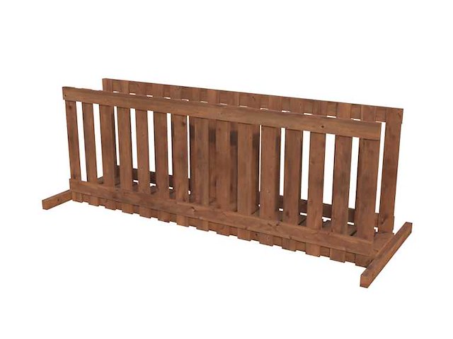 Houten loopbrug (2x) - afbeelding 1 van  1