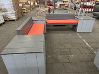 Houten loungebank 300x300 cm - afbeelding 2 van  7